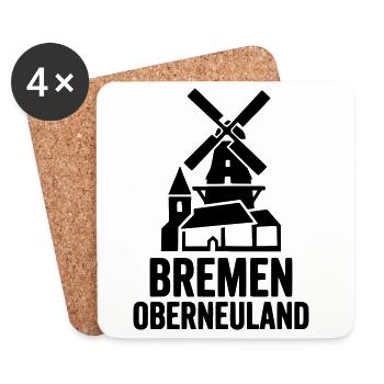 Oberneuland Bremen Skyline - Untersetzer (4er-Set) - Weiß - Vorne