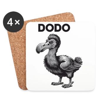 Dodo Extinct Bird Funny Dodo For - Coasters (set of 4) - white - Front