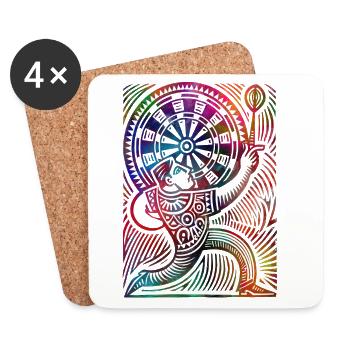 Darter - Coasters (set of 4) - white - Front