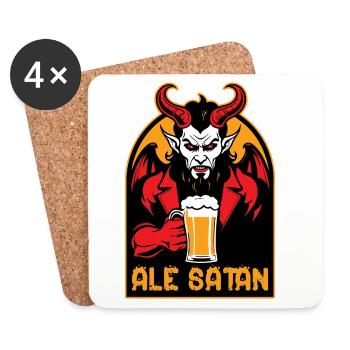 Ale Satan - Untersetzer (4er-Set) - Weiß - Vorne