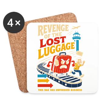 Revenge of the Lost Baggage - Coasters (set of 4) - white - Front
