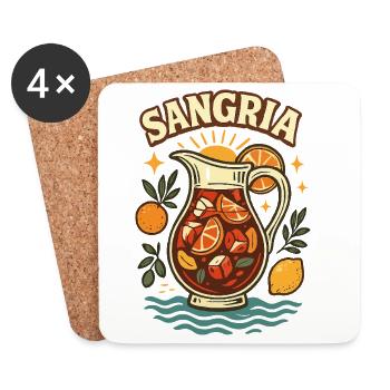 Sangria - Untersetzer (4er-Set) - Weiß - Vorne