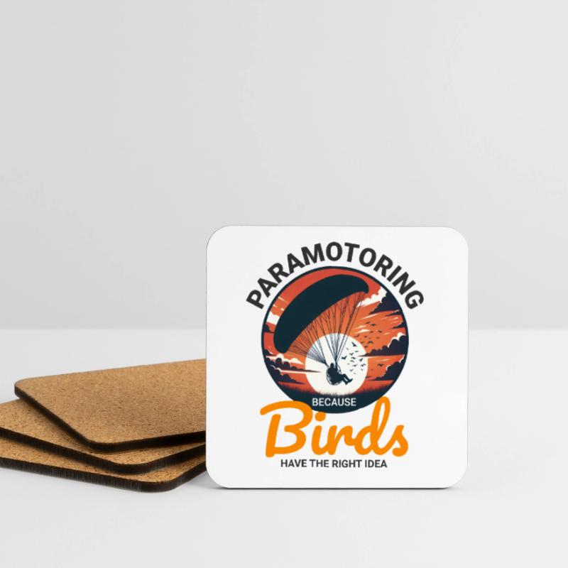 Paramotor Pilot Paramotoring Powered Paraglider Coasters (set of 4)