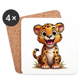 Jaguar - Coasters (set of 4) - white - Front