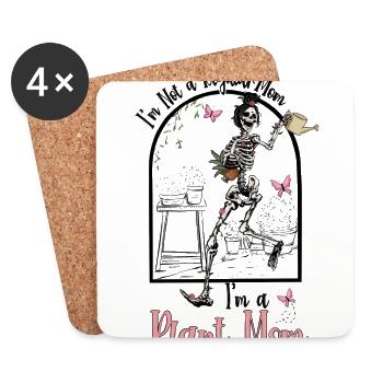 Unique design for mothers with green thumbs - Coasters (set of 4) - white - Front