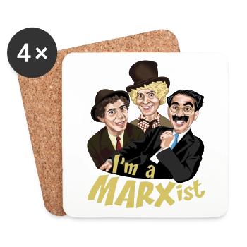 Ich bin MARXist - Untersetzer (4er-Set) - Weiß - Vorne