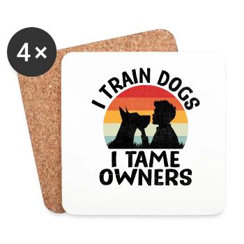 Dog Trainer Dog Training Training Dogs Pet Care Pr - Coasters (set of 4) - white - Front