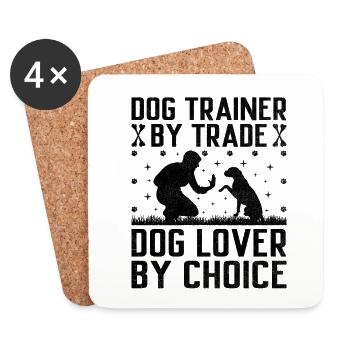 Dog Trainer Dog Training Training Dogs Pet Care Pr - Coasters (set of 4) - white - Front
