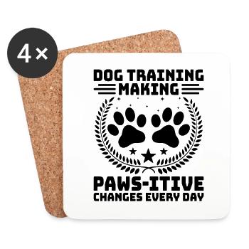 Dog Trainer Dog Training Training Dogs Pet Care Pr - Coasters (set of 4) - white - Front