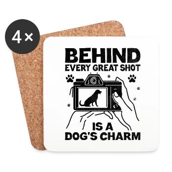 Dog Lover Photography Loves Dog Photographer Dogs - Coasters (set of 4) - white - Front