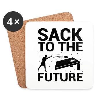 Cornhole Players Cornhole Sports Funny Cornhole Be - Coasters (set of 4) - white - Front