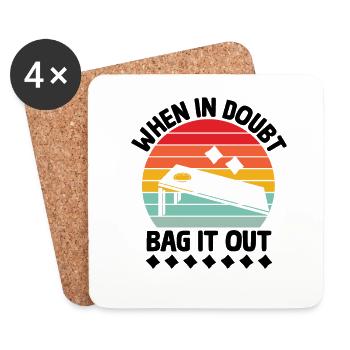 Cornhole Players Cornhole Sports Funny Cornhole Be - Coasters (set of 4) - white - Front