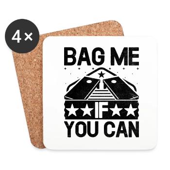 Cornhole Players Cornhole Sports Funny Cornhole Be - Coasters (set of 4) - white - Front