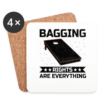 Cornhole Players Cornhole Sports Funny Cornhole Be - Coasters (set of 4) - white - Front