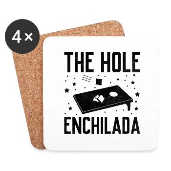 Cornhole Players Cornhole Sports Funny Cornhole Be - Coasters (set of 4) - white - Front