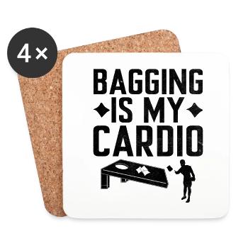 Cornhole Players Cornhole Sports Funny Cornhole Be - Coasters (set of 4) - white - Front