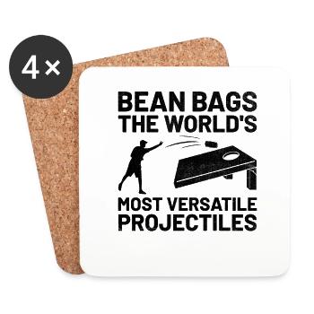 Cornhole Players Cornhole Sports Funny Cornhole Be - Coasters (set of 4) - white - Front