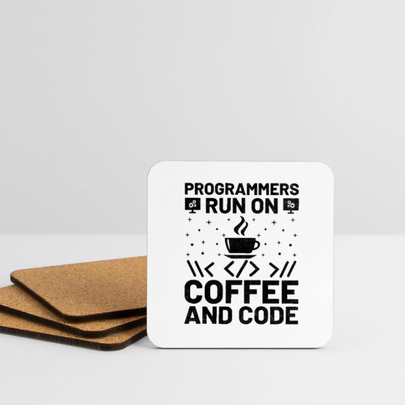 Coffee Coding Programmer Coder Developer Nerd Coff Coasters (set of 4)