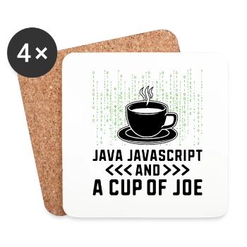 Kaffee-Codierung Programmierer Programmierer Entwickler Nerd Coff - Untersetzer (4er-Set) - Weiß - Vorne