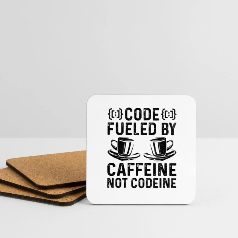 Café Codage Programmeur Codeur Développeur Nerd Coff Dessous de verre (lot de 4)