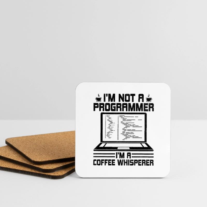 Café Codage Programmeur Codeur Développeur Nerd Coff Dessous de verre (lot de 4)