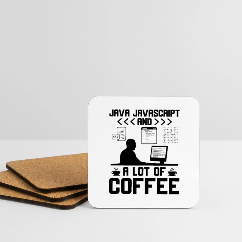 Café Codage Programmeur Codeur Développeur Nerd Coff Dessous de verre (lot de 4)