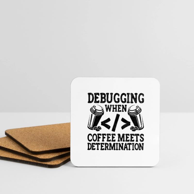 Coffee Coding Programmer Coder Developer Nerd Coff Coasters (set of 4)
