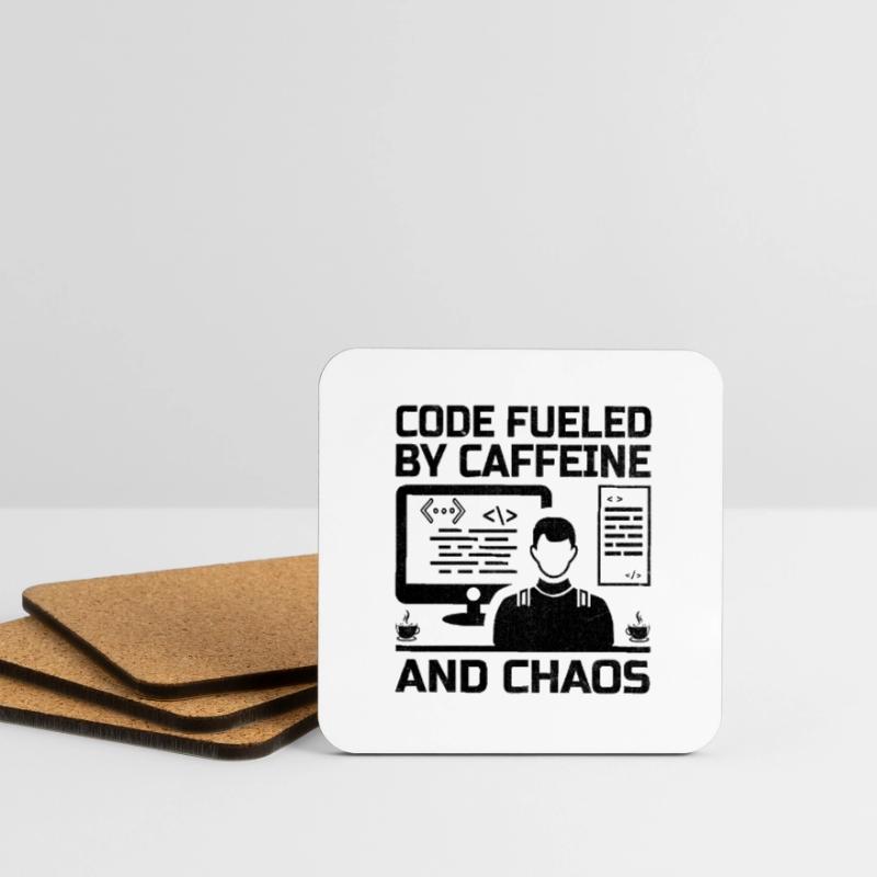 Coffee Coding Programmer Coder Developer Nerd Coff Coasters (set of 4)