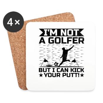 Footgolf Player Foot Golf Footgolfers Foot spielen - Untersetzer (4er-Set) - Weiß - Vorne