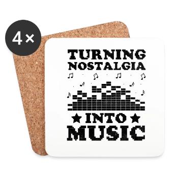 Chiptune Music Lover Groove to the Bleeps and Bloo - Coasters (set of 4) - white - Front