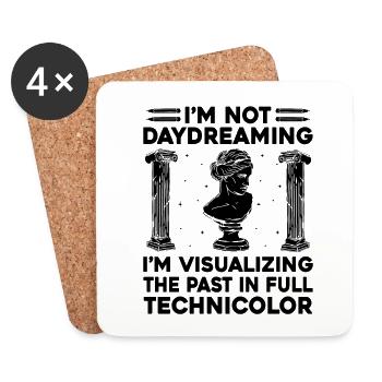 History Teacher Funny Historical Teachers Sayings - Coasters (set of 4) - white - Front