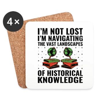 History Teacher Funny Historical Teachers Sayings - Coasters (set of 4) - white - Front