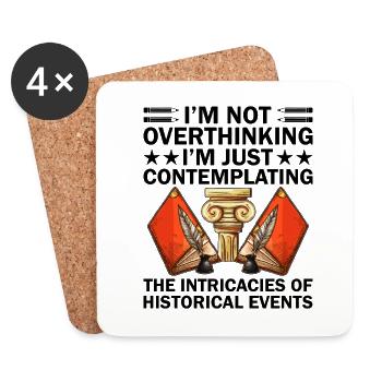 History Teacher Funny Historical Teachers Sayings - Coasters (set of 4) - white - Front