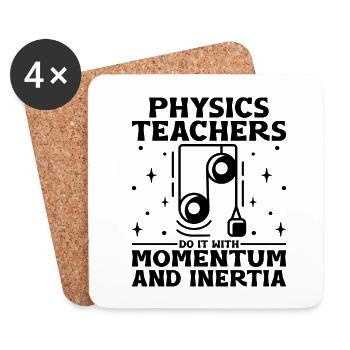 Professeur de sciences Professeur d’école Biologie Chimie P - Dessous de verre (lot de 4) - blanc - Devant