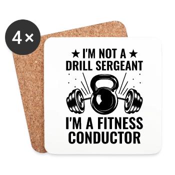 Professeur d’éducation physique Professeurs d’éducation physique École Spor - Dessous de verre (lot de 4) - blanc - Devant