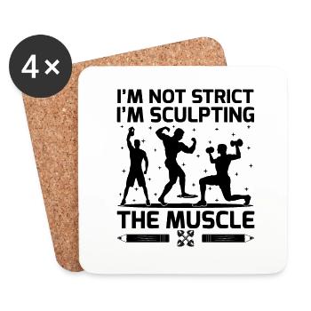 Physical Education Teacher PE Teachers School Spor - Coasters (set of 4) - white - Front