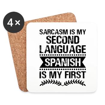 Foreign Language Teacher School Languages Teachers - Coasters (set of 4) - white - Front