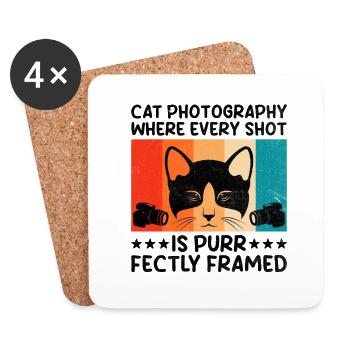 Cat Photographers Cat Lovers Photograpy Cats Photo - Coasters (set of 4) - white - Front