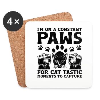 Cat Photographers Cat Lovers Photograpy Cats Photo - Coasters (set of 4) - white - Front