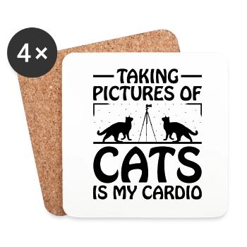 Cat Photographers Cat Lovers Photograpy Cats Photo - Coasters (set of 4) - white - Front