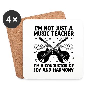 I'm Not Just A Music Teacher I'm A Conductor Music - Coasters (set of 4) - white - Front