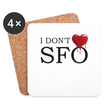 I Don't Love Jacksonville Florida - Coasters (set of 4) - white - Front