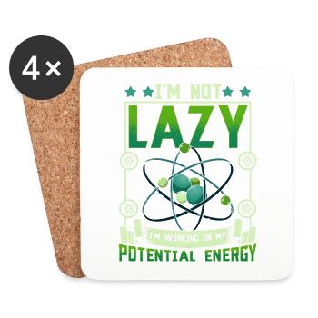 Science Physique Chimie Lustig Scientifique - Dessous de verre (lot de 4) - blanc - Devant