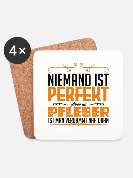 PFLEGER - Leben - Untersetzer (4er-Set) - Weiß