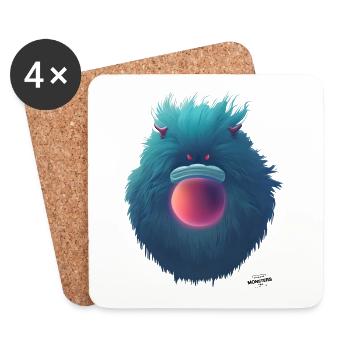 Red-bellied - Coasters (set of 4) - white - Front