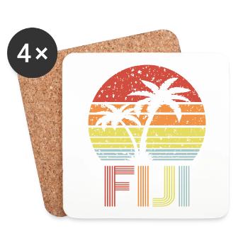 Fiji - Untersetzer (4er-Set) - Weiß - Vorne