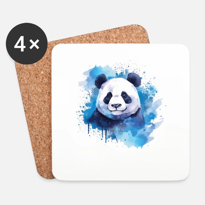Entzückendes Aquarell-panda-design - Untersetzer (4er-Set) - Weiß