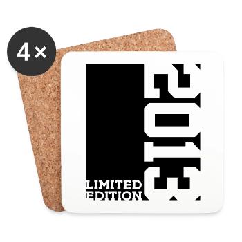 LIMITED EDITION 2013 13TH BIRTHDAY - Coasters (set of 4) - white - Front