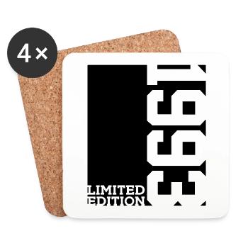 LIMITED EDITION 1993 33. GEBURTSTAG - Untersetzer (4er-Set) - Weiß - Vorne