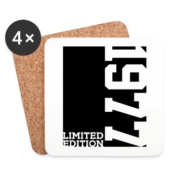 LIMITED EDITION 1977 49TH BIRTHDAY - Coasters (set of 4) - white - Front